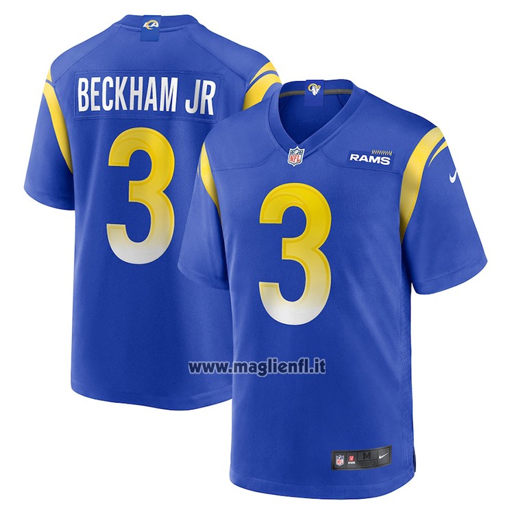 Maglia NFL Game Los Angeles Rams Odell Beckham JR. Blu